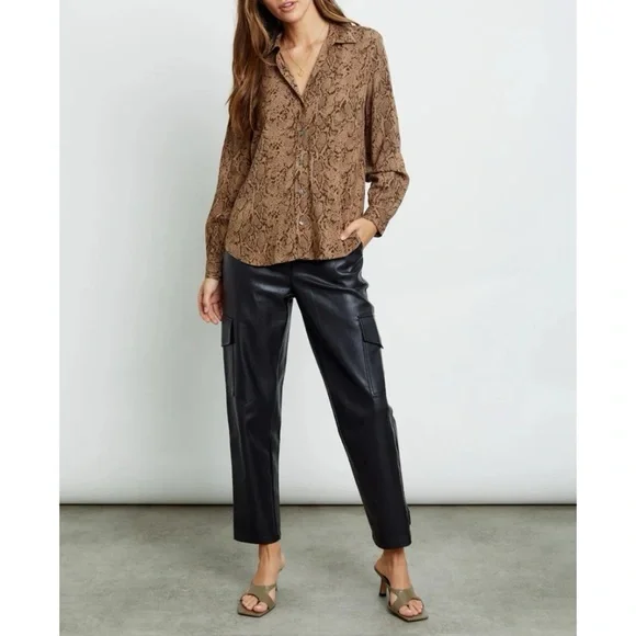 Rails Noemi Top in Brown Snakeskin - Picture 2 of 13